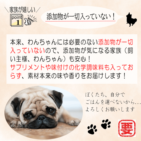 【メンバー様限定価格】国産無添加ドッグフード「いのちのごはん」1㎏