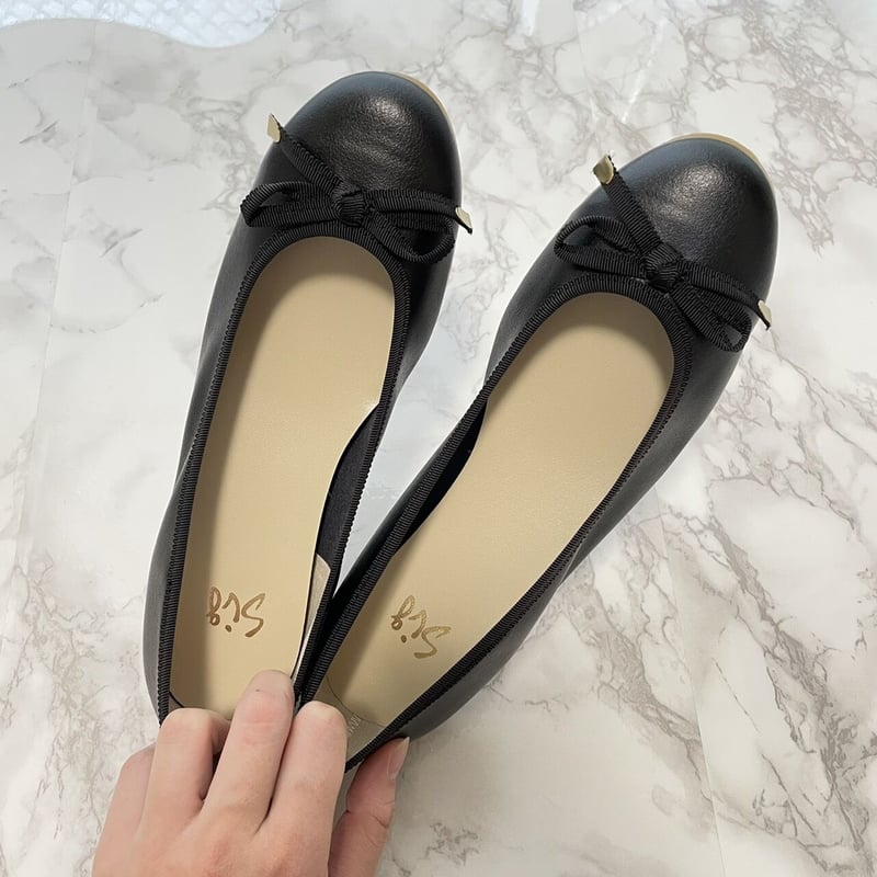 フラットバレエシューズ BK 【国内製品】 | Lux by SELENES フラットバレエシューズ BK 【国内製品】 | Lux by SELENES