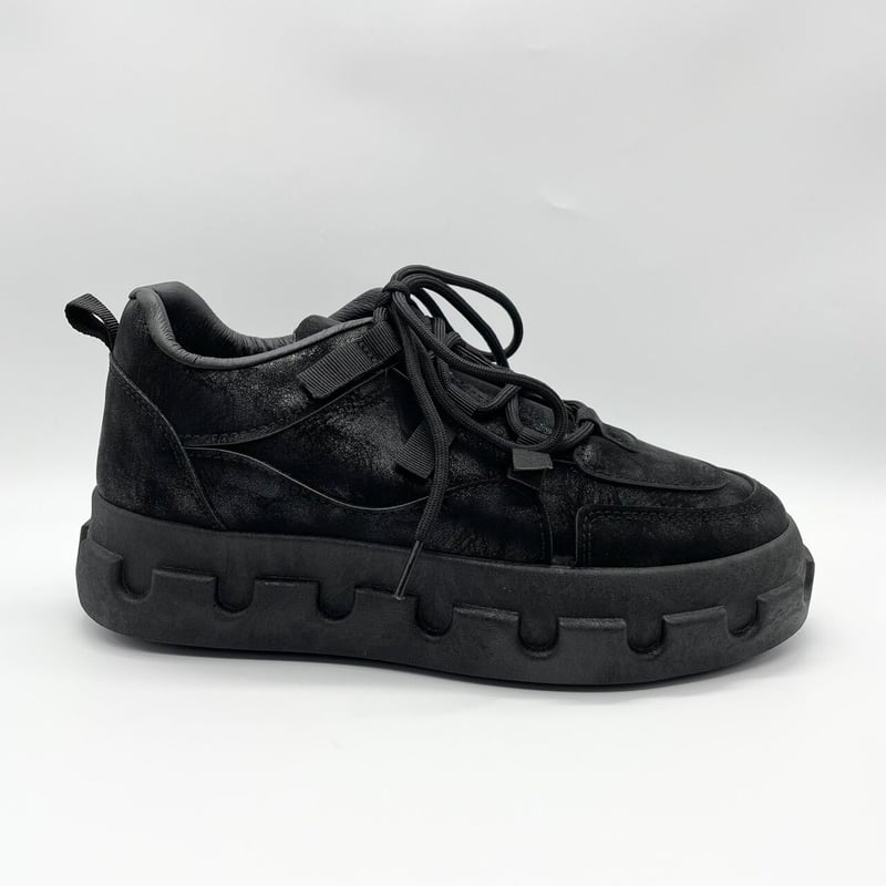 厚底フラットスニーカー BLACK | Lux by SELENES 厚底フラットスニーカー BLACK | Lux by SELENES