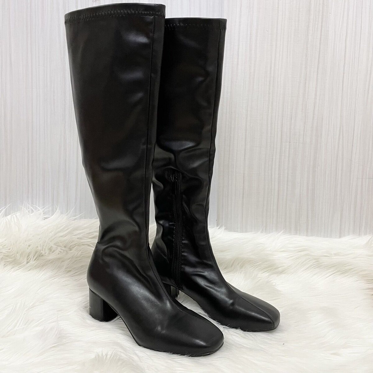 ストレッチロングブーツ BLK | Lux by SELENES ストレッチロングブーツ BLK | Lux by SELENES