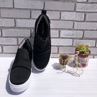 ３cmインヒールスリッポン　black
