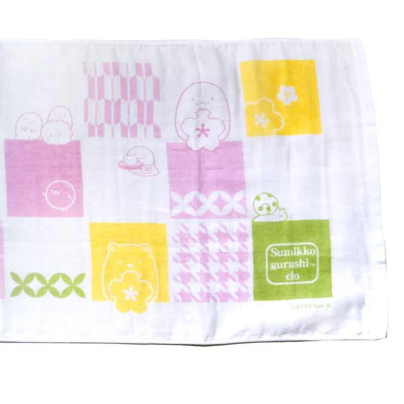 SMD040-02 和柄ﾀｵﾙ【市松】 | すみっコぐらし堂オンラインストア