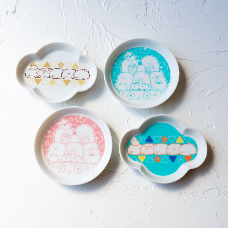 豆皿(雲)桜もよう【カラフル】 | すみっコぐらし堂オンラインストア