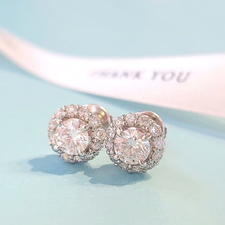 【オーダー品】HALO 1.5ct up total ピアス