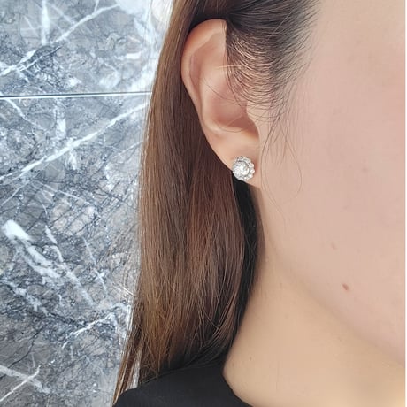 【オーダー品】HALO 1.5ct up total ピアス