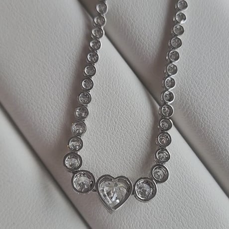 ハート♡テニスネックレス