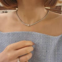 ハート♡テニスネックレス