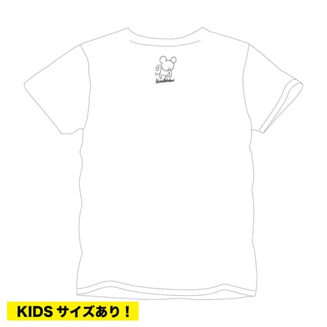 S K Tハリネズミくん Tシャツ(ホワイト)