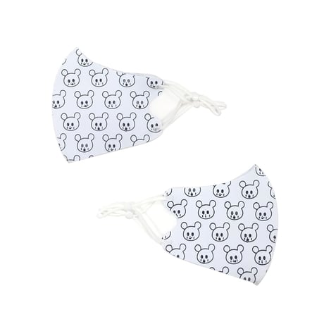 総柄マスク(ホワイト)