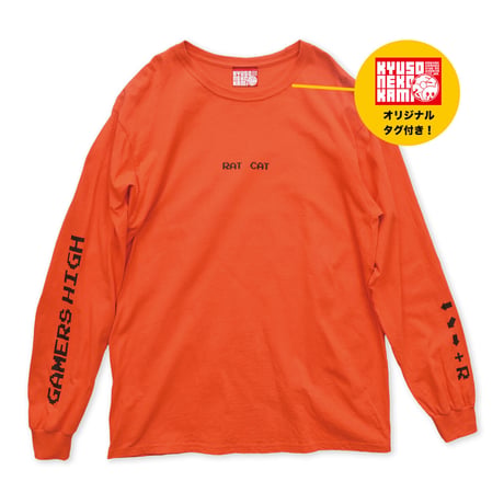 RAT CAT4 ロングTシャツ(オレンジ)