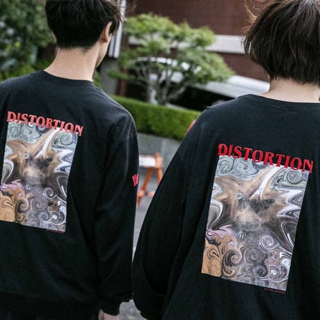 刺繍 RAT CAT6 ロングTシャツ(ブラック)