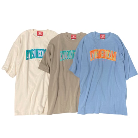 カレッジロゴTシャツ(アシッドカーキ)