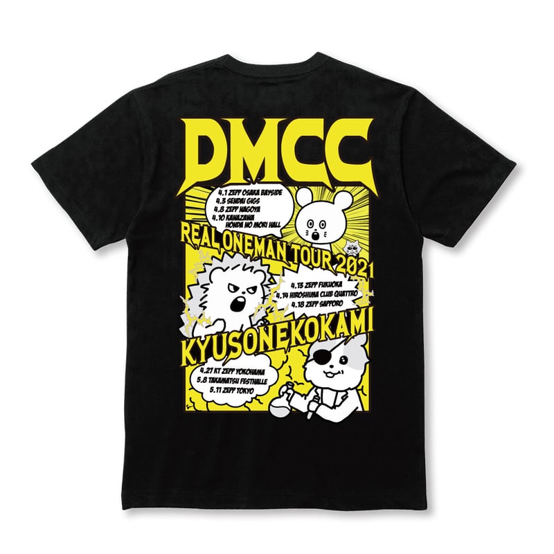 DMCC'21ツアーTシャツ(ブラック) | KYUSONEKOKAMI OFFICIAL S