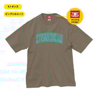 カレッジロゴTシャツ(アシッドカーキ)