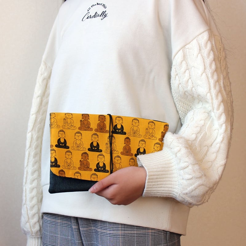 御朱印帳ケース 11 えんぎものゴールド （P18-11