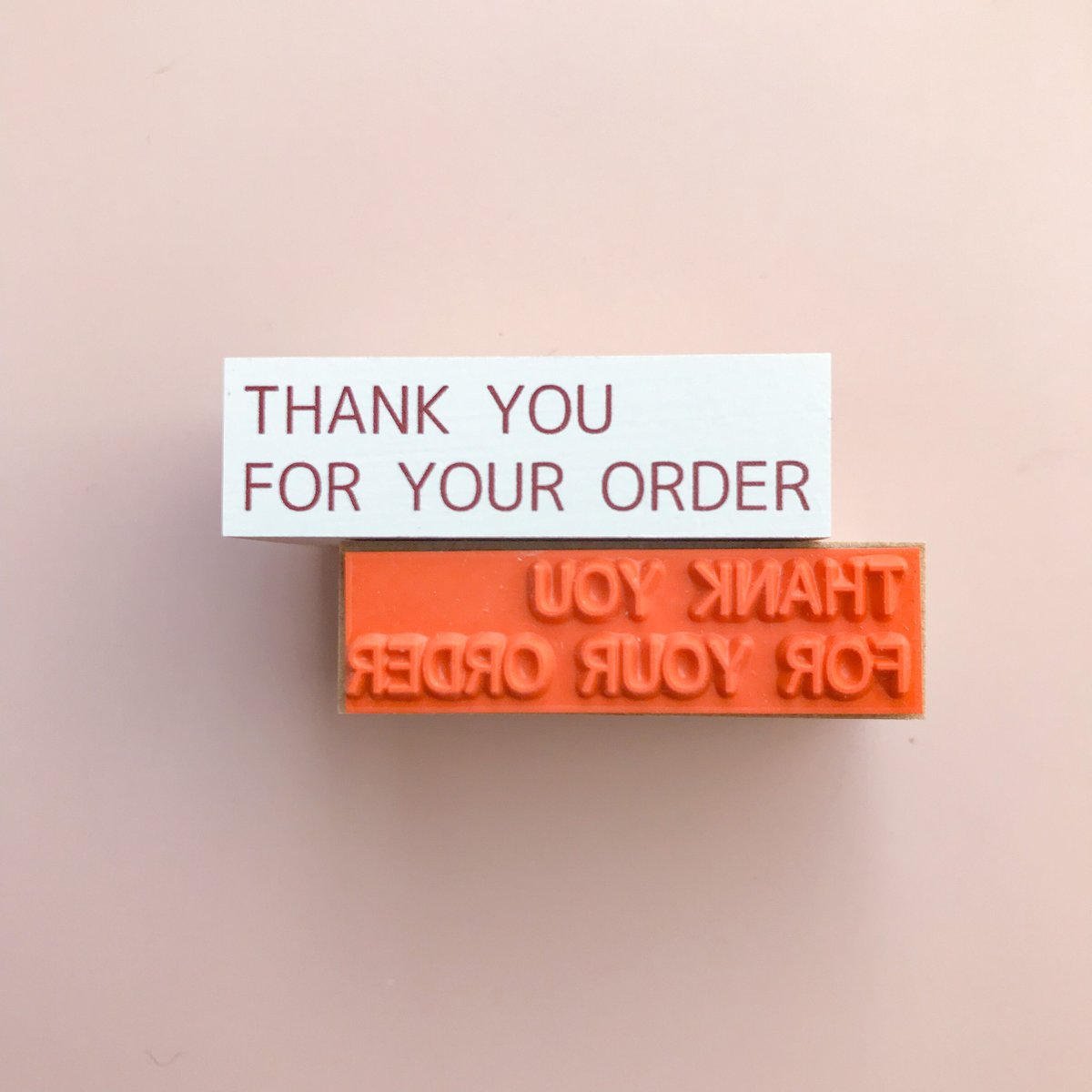 【052】 THANK YOU FOR YOUR ORDER　ラバースタンプ