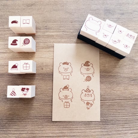 【予約受付】【5月9日-11日限定】【再販】「くまのきもち」  をもっと楽しむためのスタンプセット