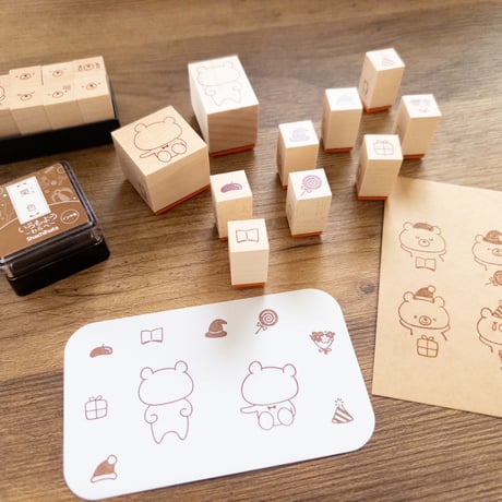 【予約受付】【5月9日-11日限定】【再販】「くまのきもち」  をもっと楽しむためのスタンプセット