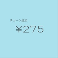 チェーン追加 ￥275/1cm