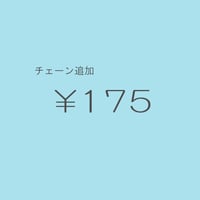 チェーン追加 ￥175/1cm