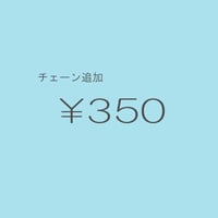 チェーン追加 ￥350/1cm