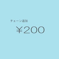 チェーン追加 ￥200/1cm