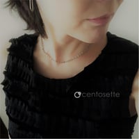 Luna d'argento・銀の月SV925製チョーカーネックレス/チェーン延長可
