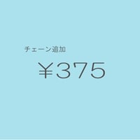 チェーン追加 ￥375/1cm
