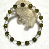 グリーントルマリン×水晶