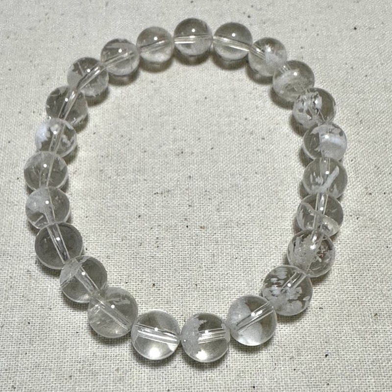 ホワイトスノーガーデンクォーツ(8mm) | healing風音ふうね ホワイトスノーガーデンクォーツ(8mm) | healing風音ふうね