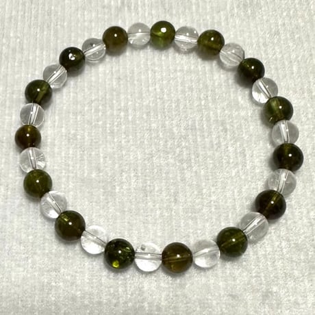 グリーントルマリン×水晶