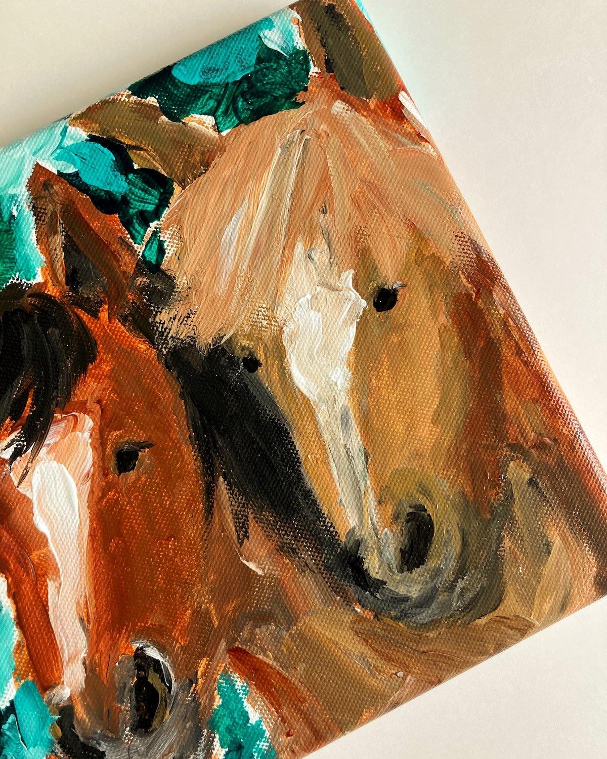 絵画　アクリル絵　額縁　画材　馬　干支 2026年干支「馬」＃01 | Chisato Oda SHOP