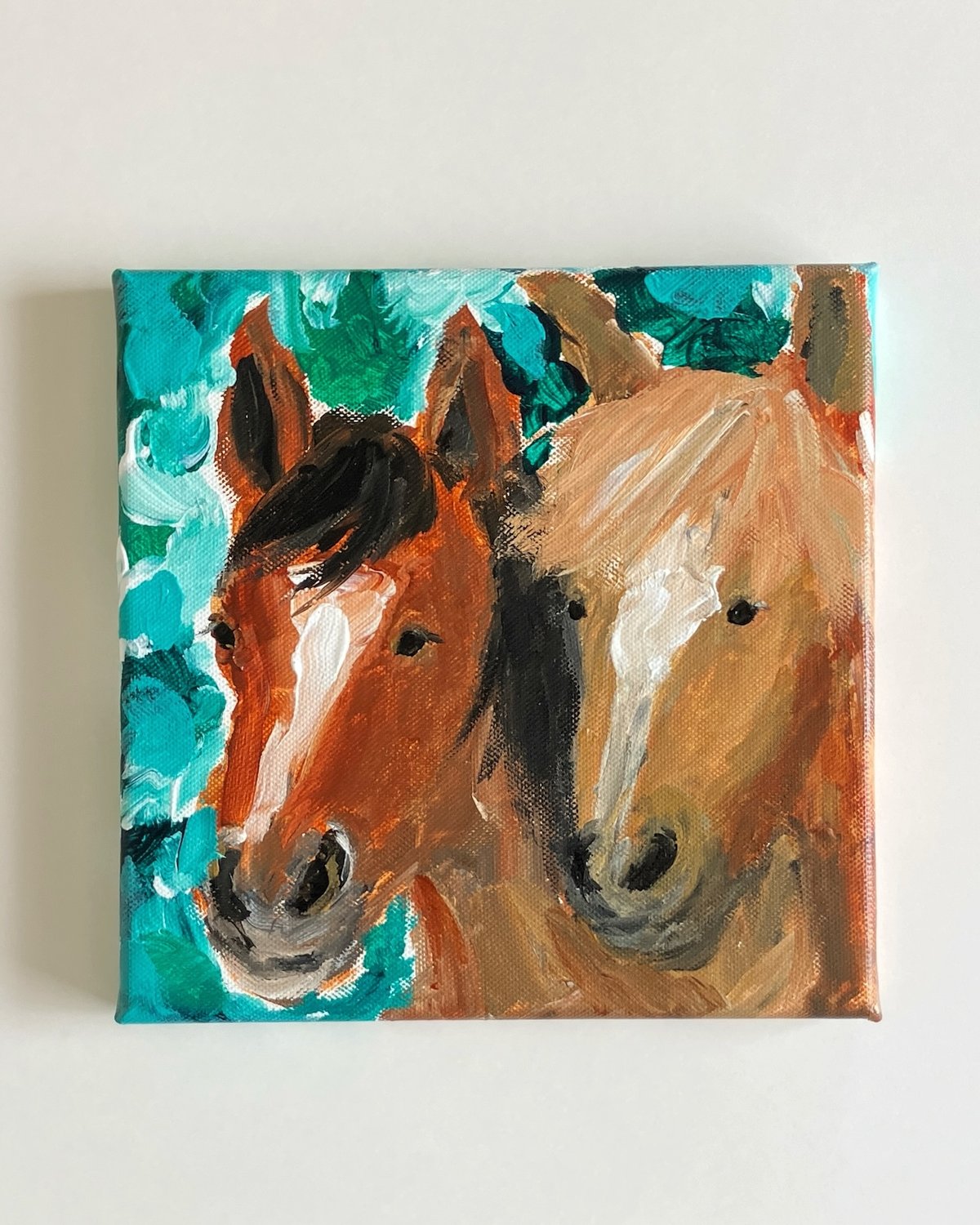 絵画　アクリル絵　額縁　画材　馬　干支 2026年干支「馬」＃01 | Chisato Oda SHOP
