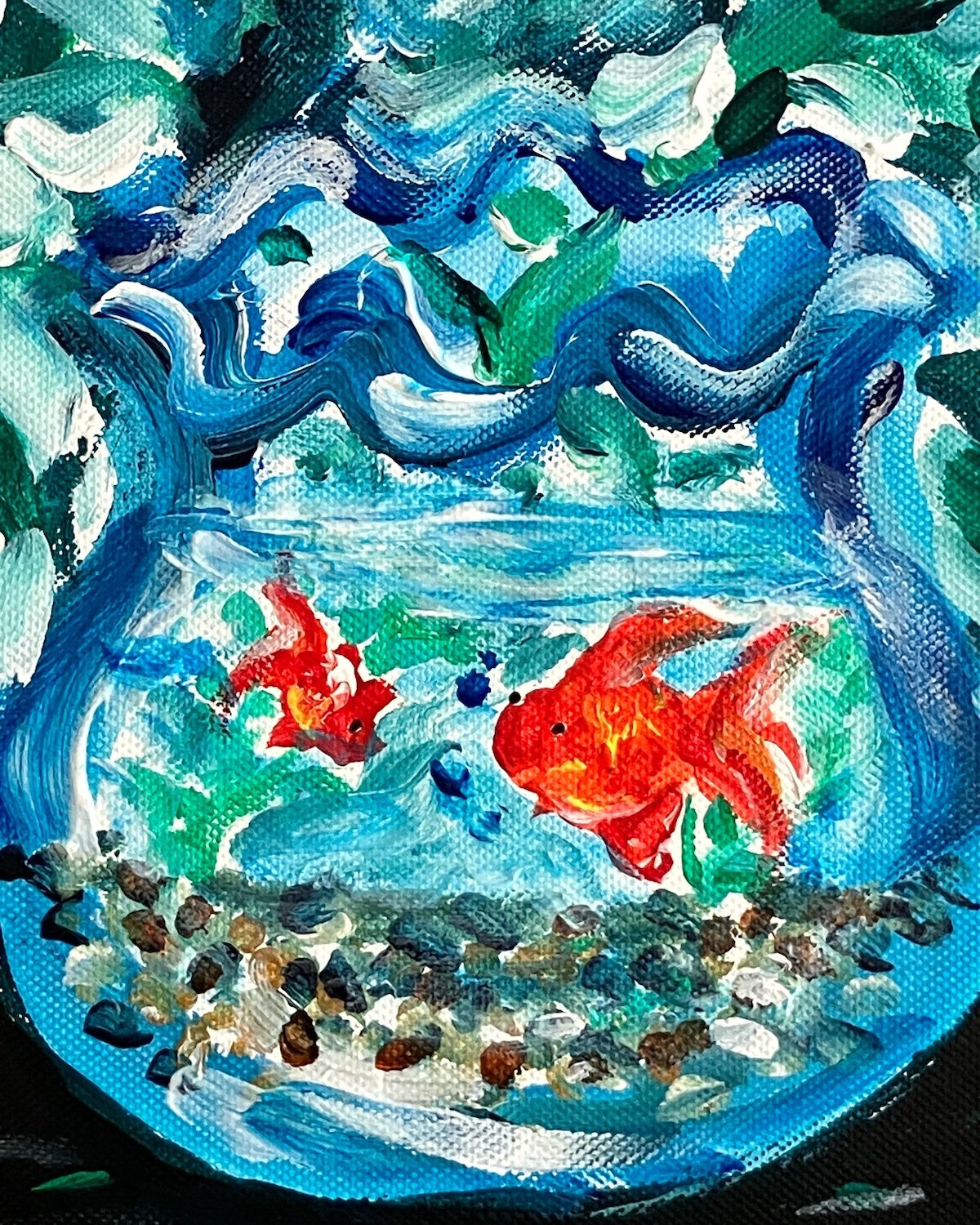 金魚鉢と、泳ぐ金魚 | Chisato Oda SHOP