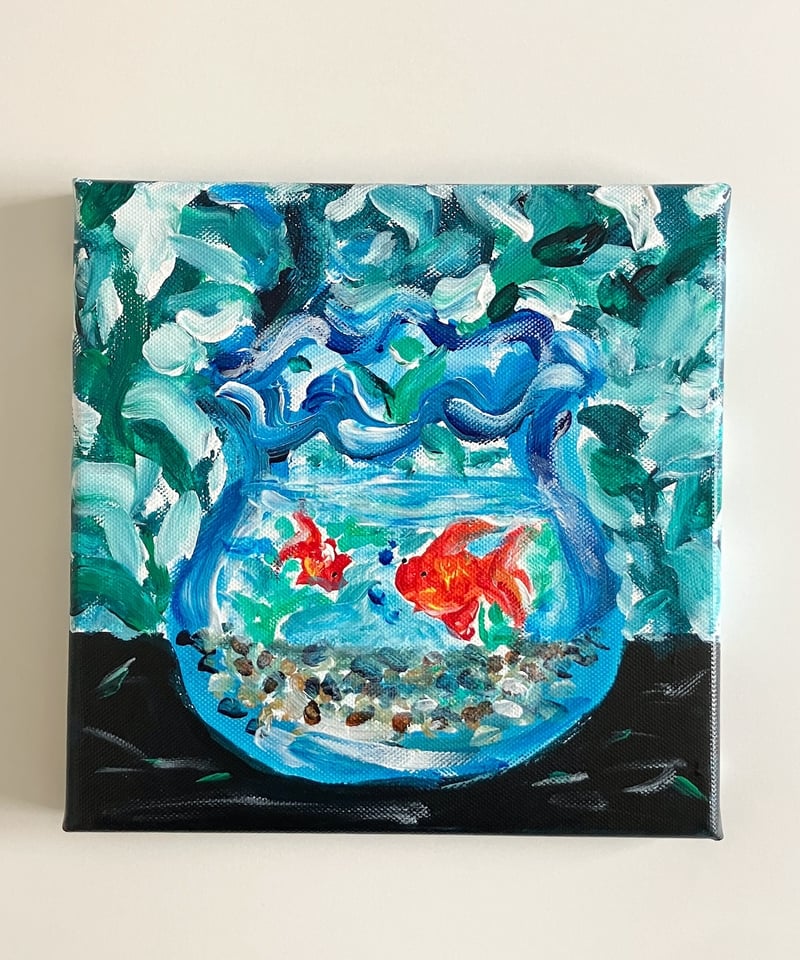金魚鉢と、泳ぐ金魚 | Chisato Oda SHOP