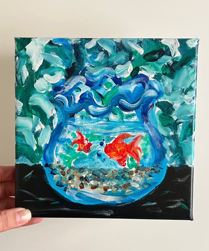 金魚鉢と、泳ぐ金魚 | Chisato Oda SHOP