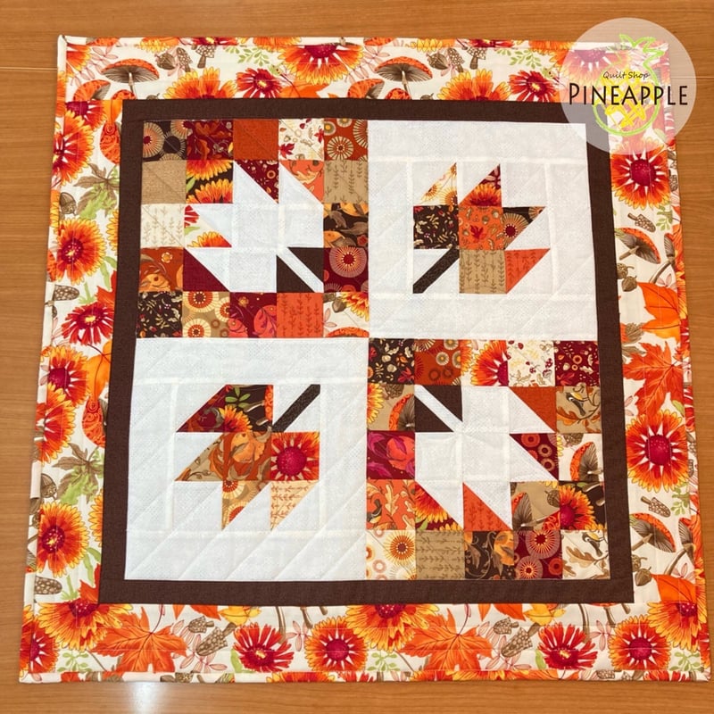 キルト制作キット（ミシン用）- メイプルリーフのタペストリー