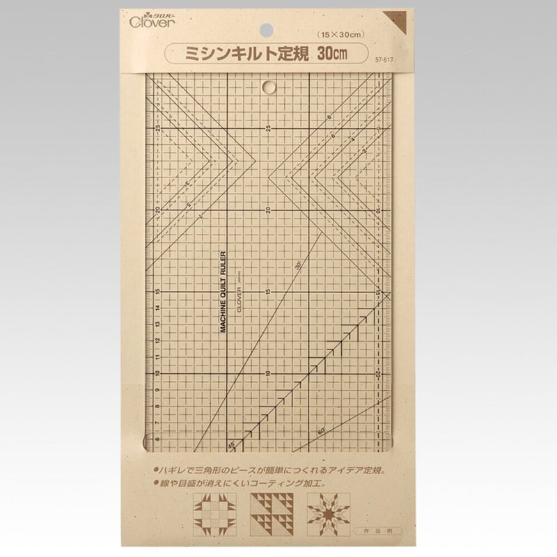 クロバー ミシンキルト定規 30cm 57-617 | ぱいなオンラインショップ