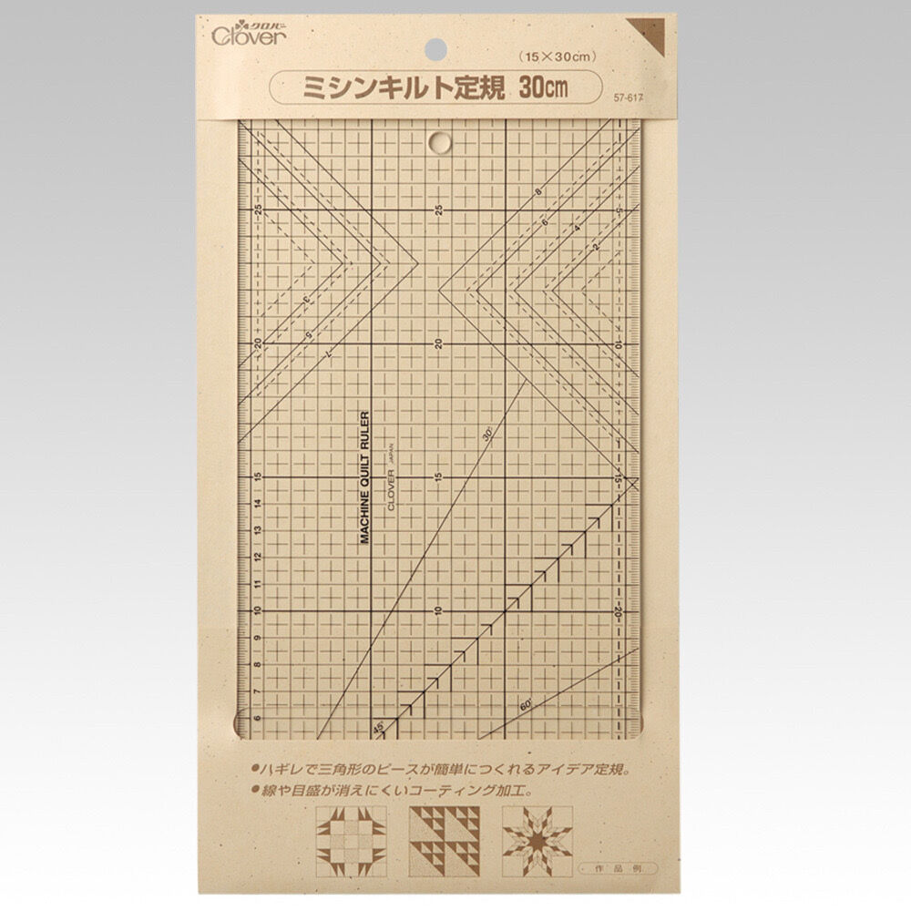 クロバー ミシンキルト定規 30cm 57-617 | ぱいなオンライン