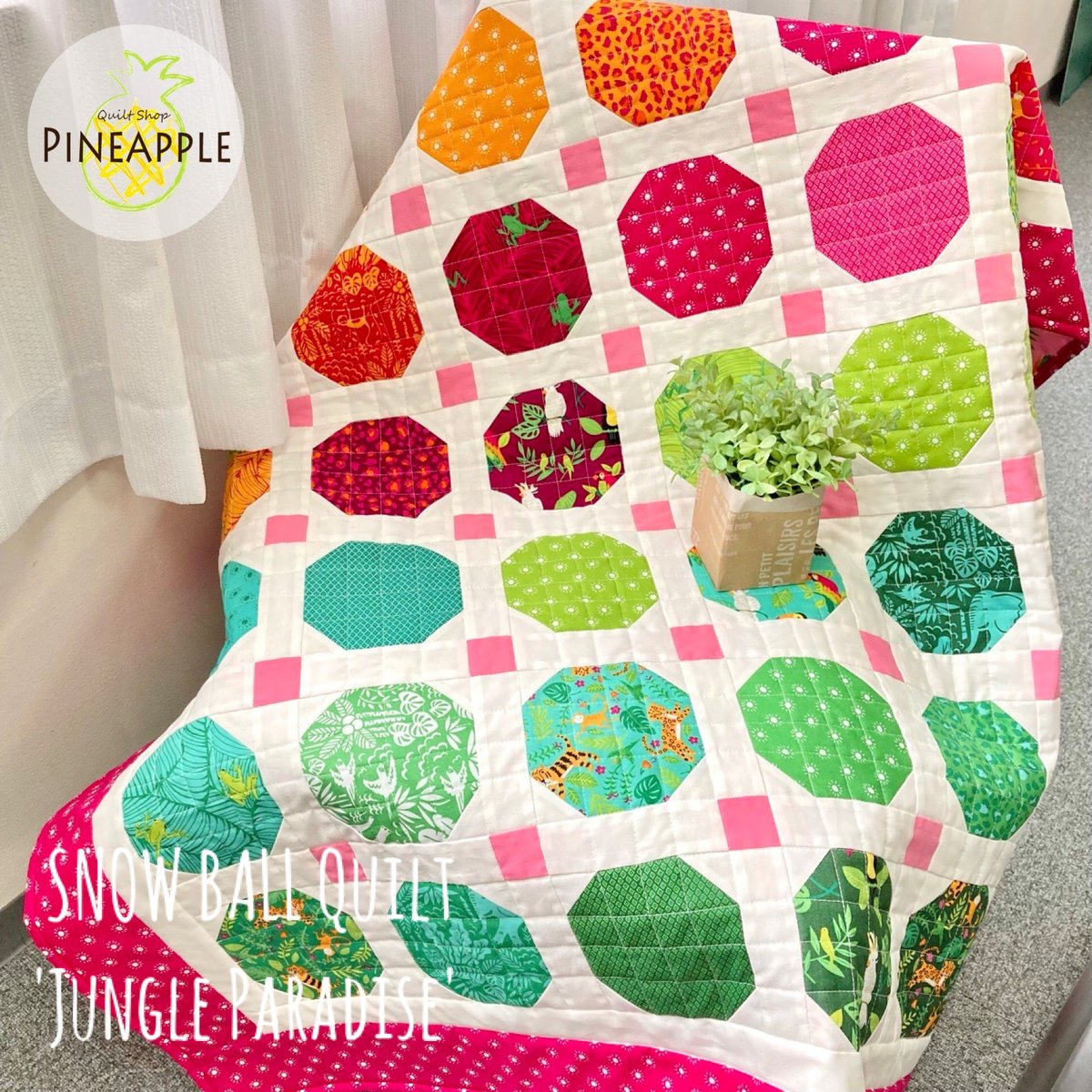 レシピ・ミシン】スノーボールのキルトタペストリー | ぱいな