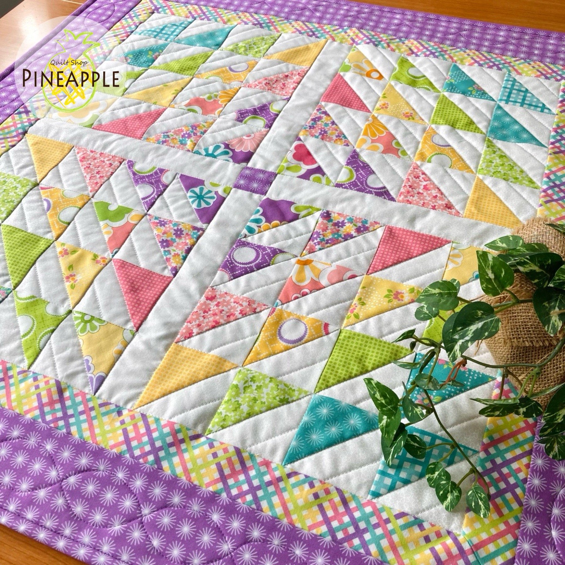 完全オリジナル！ミシンキルトタペストリーCotten&Steelスター レシピ・ミシン】スプラッシュのキルトタペストリー | ぱいな