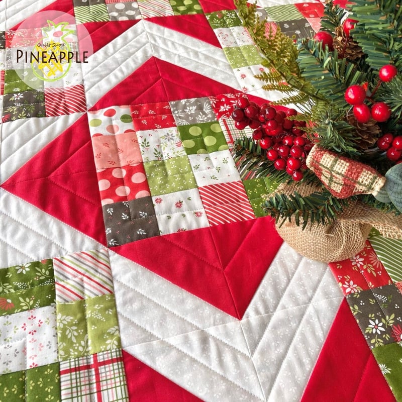 真四角なカラフルなキルトタペストリー moda Chelsea Garden＋『キルターシート』で簡単四角つなぎの