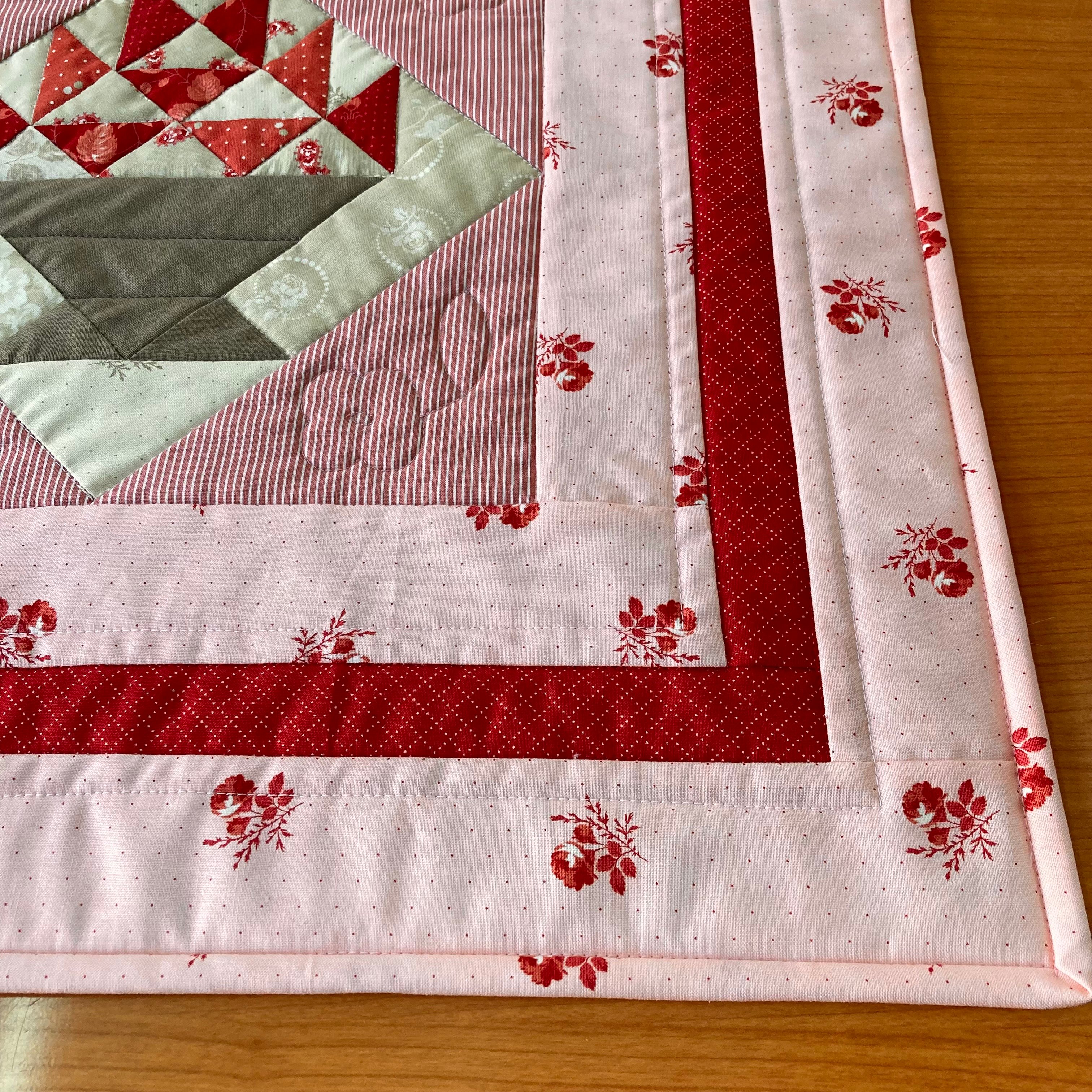 アンティークキルト✴︎フラワーバスケットキルト キルト制作キット（ミシン用）- フラワーバスケット 'Ridgewood'【裏地