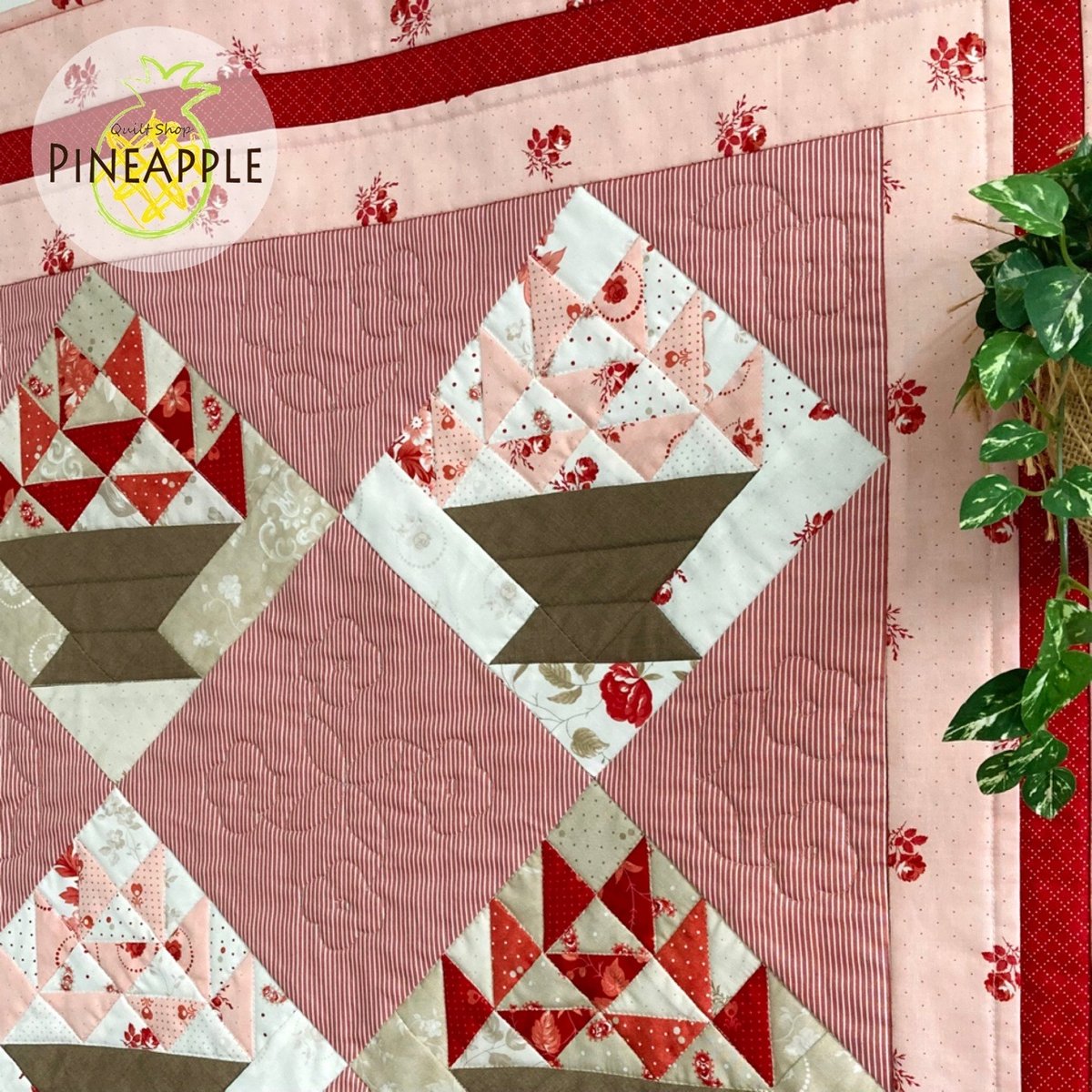 レシピ・ミシン】フラワーバスケットのキルトタペストリー | ぱいな