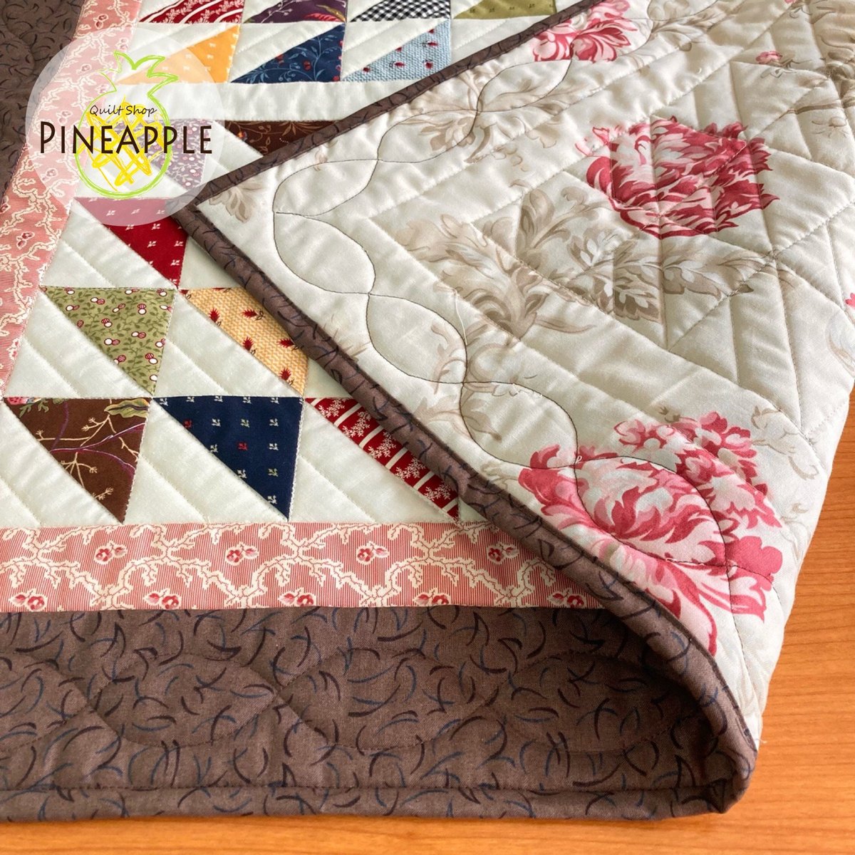 アメリカンキルト　手作り アメリカンキルトのクレージーキルト①・ハイカラポーチのキルト