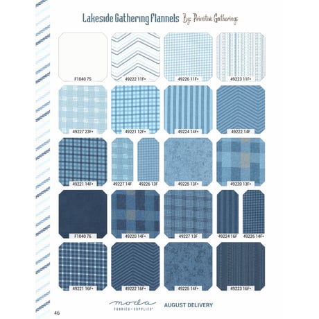 ［フランネル］modaレイヤーケーク / Lakeside Gathering Flannels
