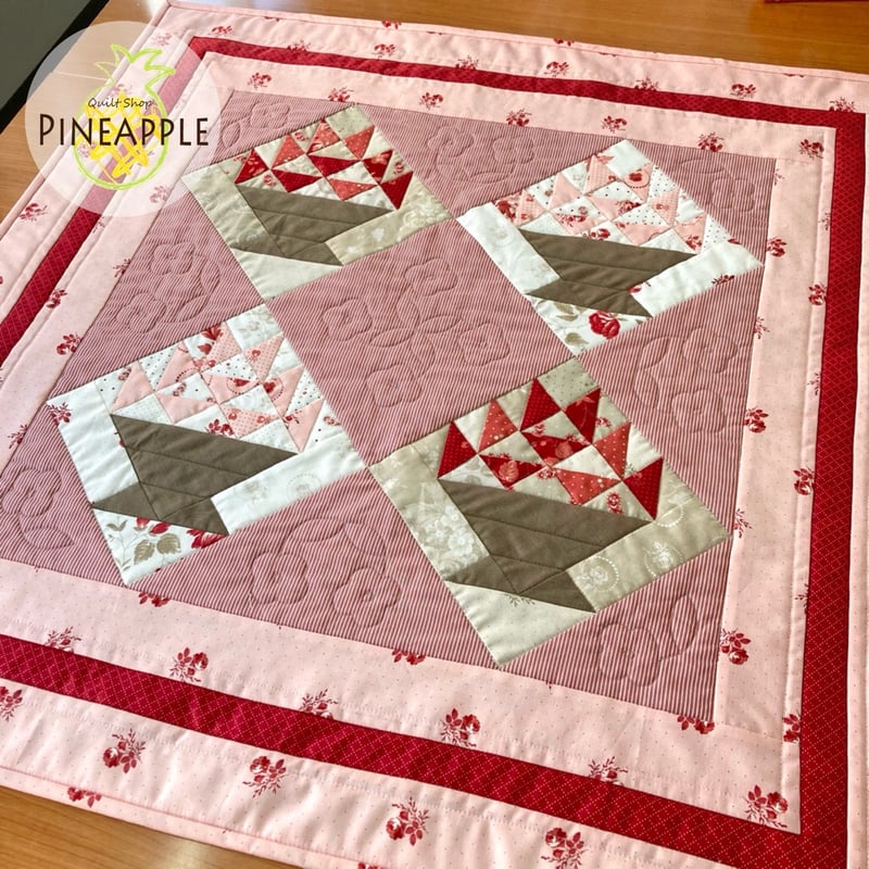 レシピ・ミシン】フラワーバスケットのキルトタペストリー | ぱいな