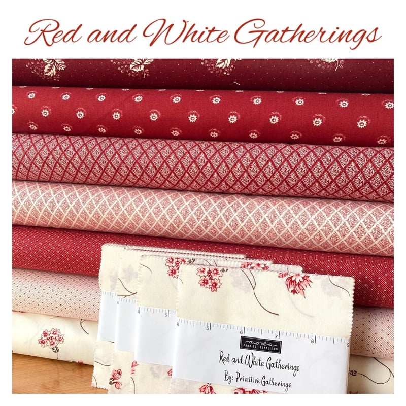 modaチャームパック / Red and White Gatherings | ぱいなオンラ modaチャームパック / Red and White Gatherings | ぱいなオンラ