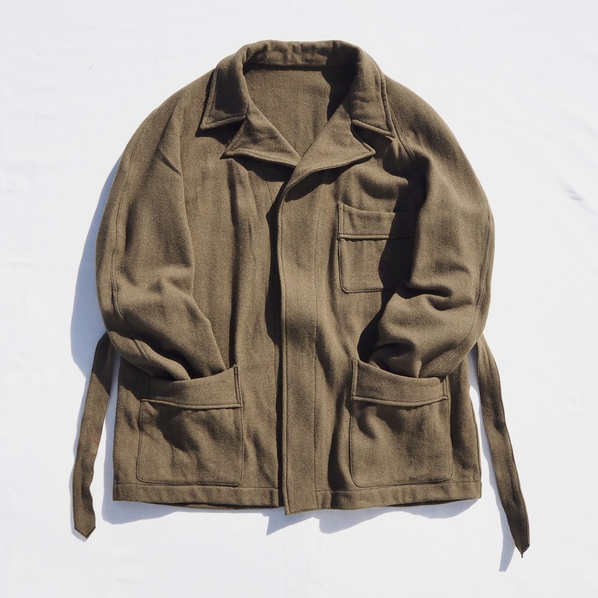Italian military 60's wool gown jacket | kosaji