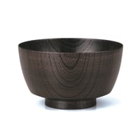 山中塗 嘉匠菴オリジナル商品 欅4.3胴張丼椀 見付布根来 SO-0541